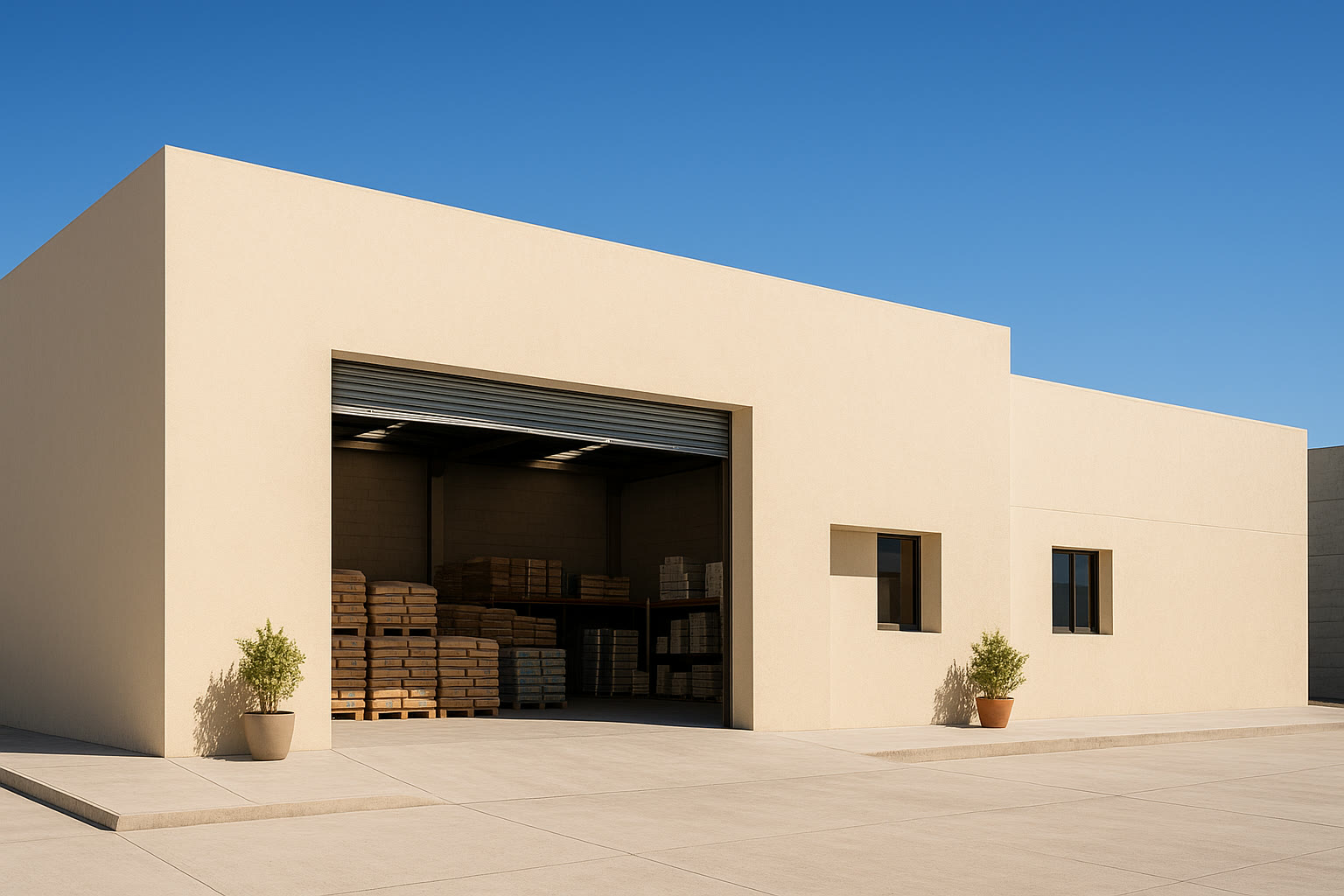 Fachada de Construago: distribuidora de materiales para construcción en Morelia, Michoacán